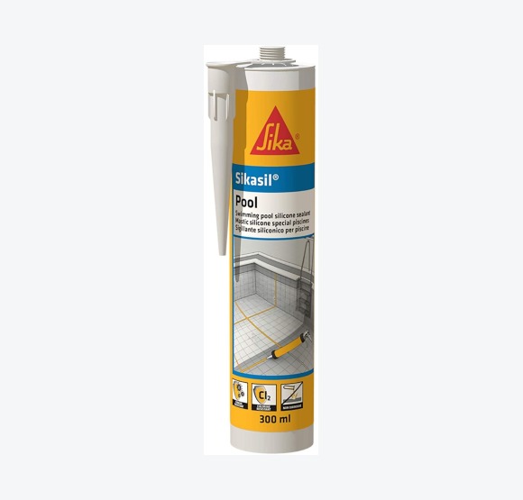 Sikasil Pool Mastic Siilicone Sheer Piscine 300 Ml - détail produit