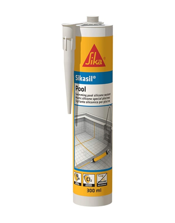 Sikasil Pool Mastic Siilicone Sheer Piscine 300 Ml