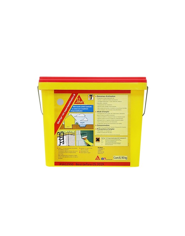 Sikatop 141 Impermeabilisation M Kit De 6.16Kg Gris En Seau