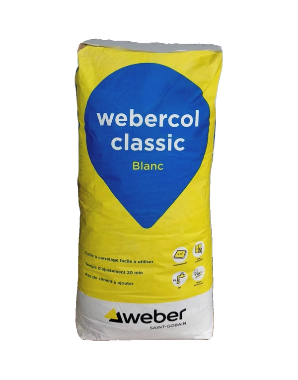 Webercol classic blanc – 25 kg